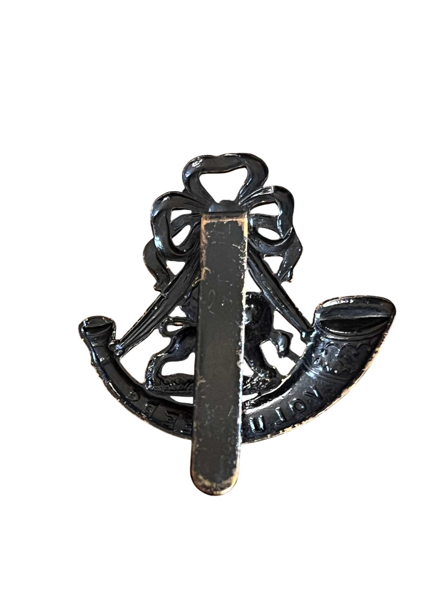 WW1 London Volunteer Rifles Cap Badge – Original Blackened Brass VTC Home Force