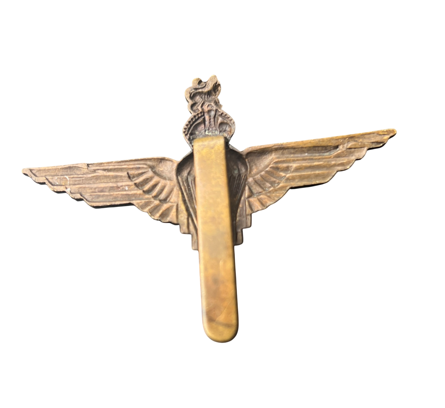 WWII British Parachute Regiment Cap Badge - Kings Crown