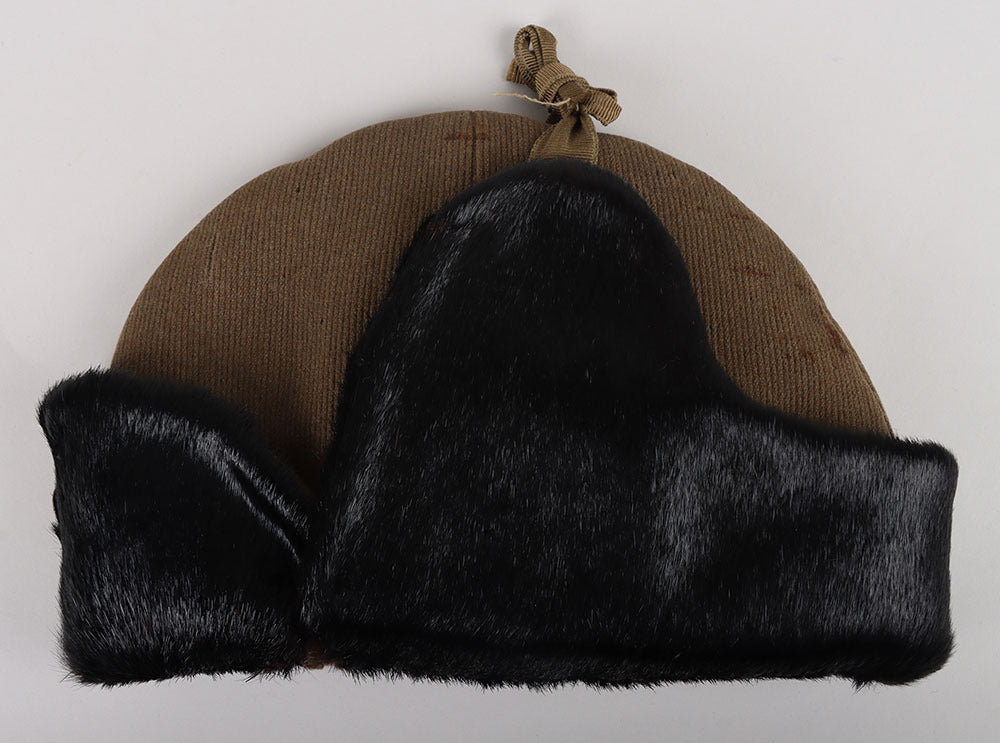 WW2 British Army Seal Fur Winter Hat