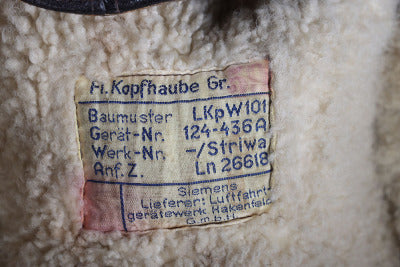 WW2 German Luftwaffe Winter Pattern LKpW 101 Flying Helmet