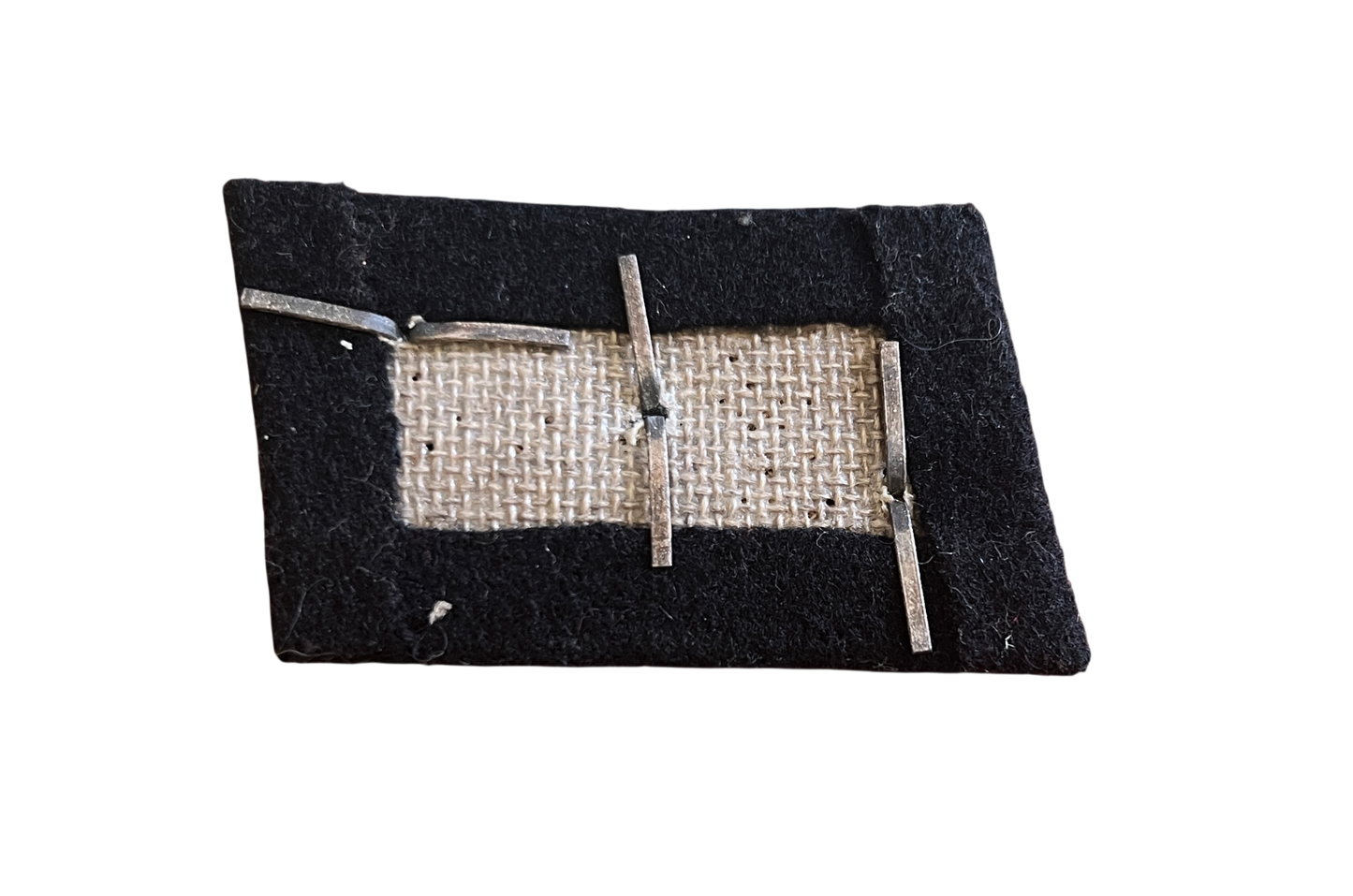 WWII German Waffen-SS Officer Collar Tab – SS-Untersturmführer (Second Lieutenant)