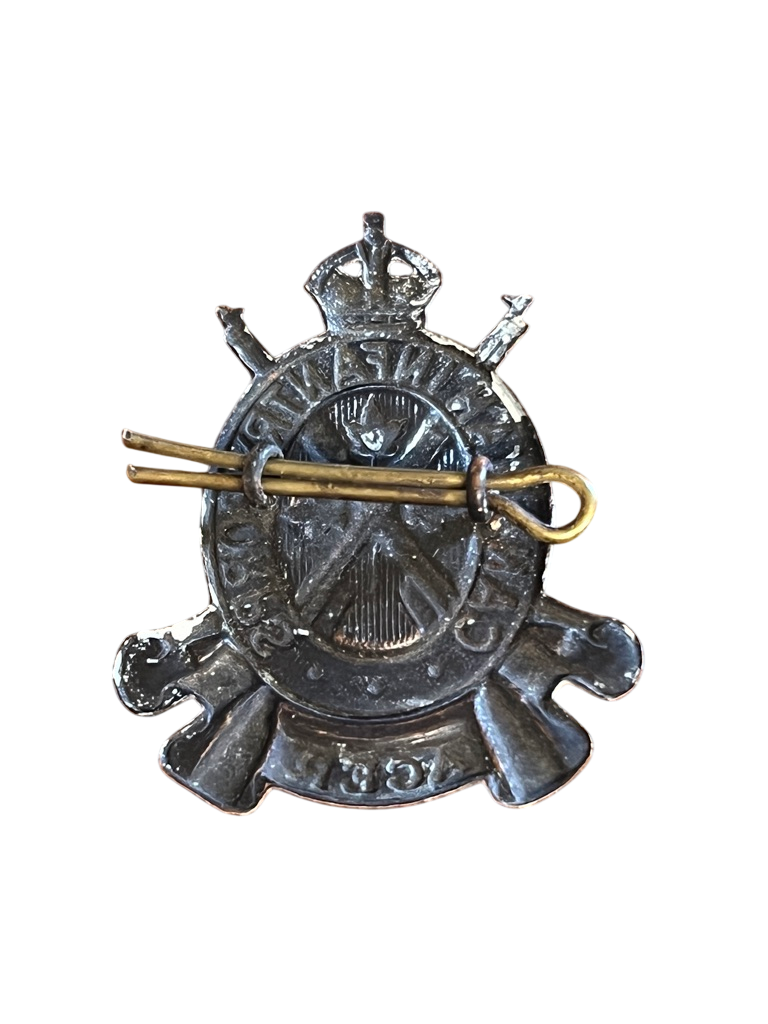 Original WWII Canadian Infantry Corps "ACER" Cap Badge – King's Crown