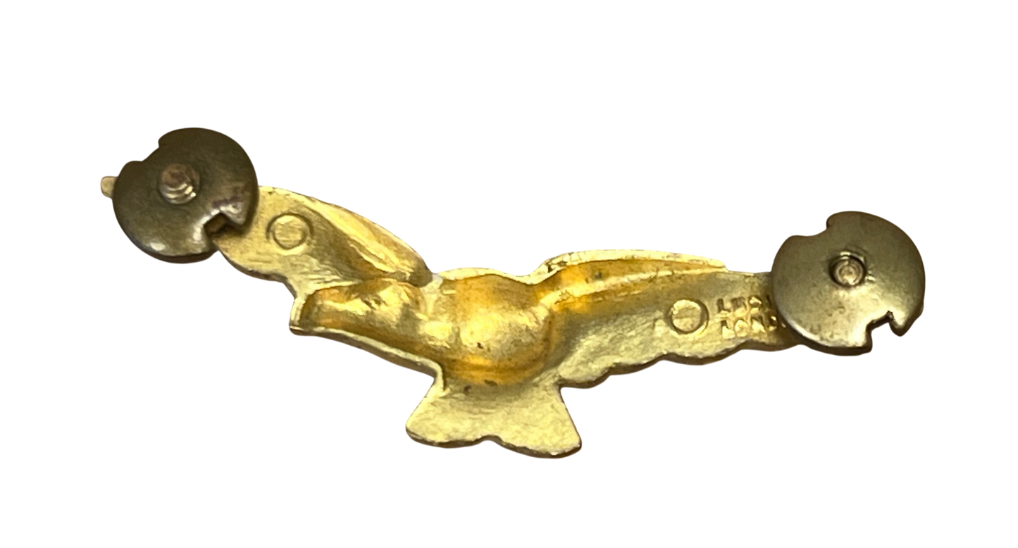 Genuine WW2 British RAF Pathfinder Eagle Badge - Ludlow of London Marked - Screwback