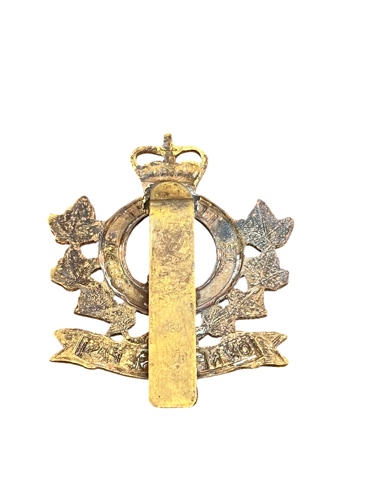Vintage Canadian Army Le Régiment de Hull Cap Badge – Queen’s Crown (Post-1952)