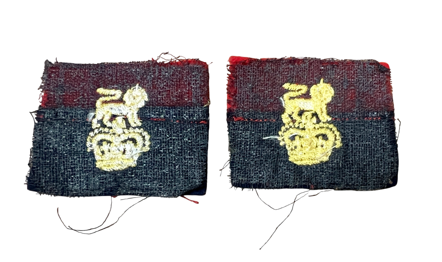 Pair of Post WW2 War Office Controlled Units Formation Patch