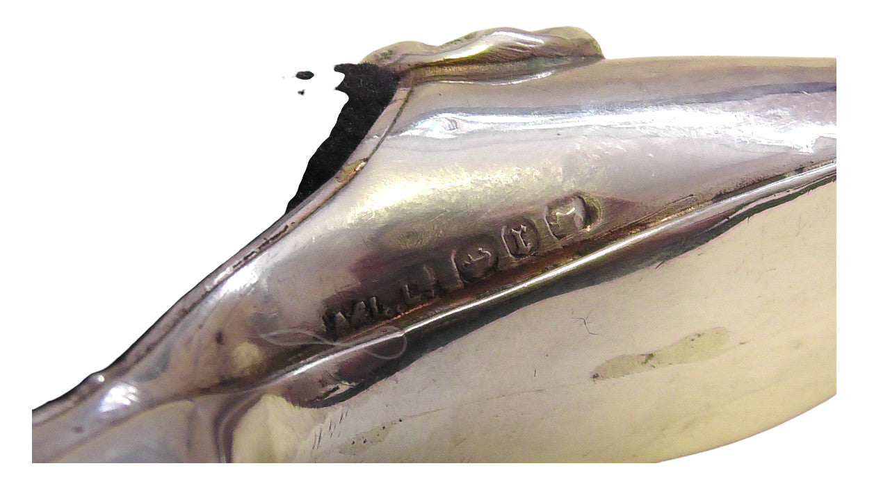 Antique Solid Silver Shoe Pin Cushion by Adie & Lovekin dates 1891