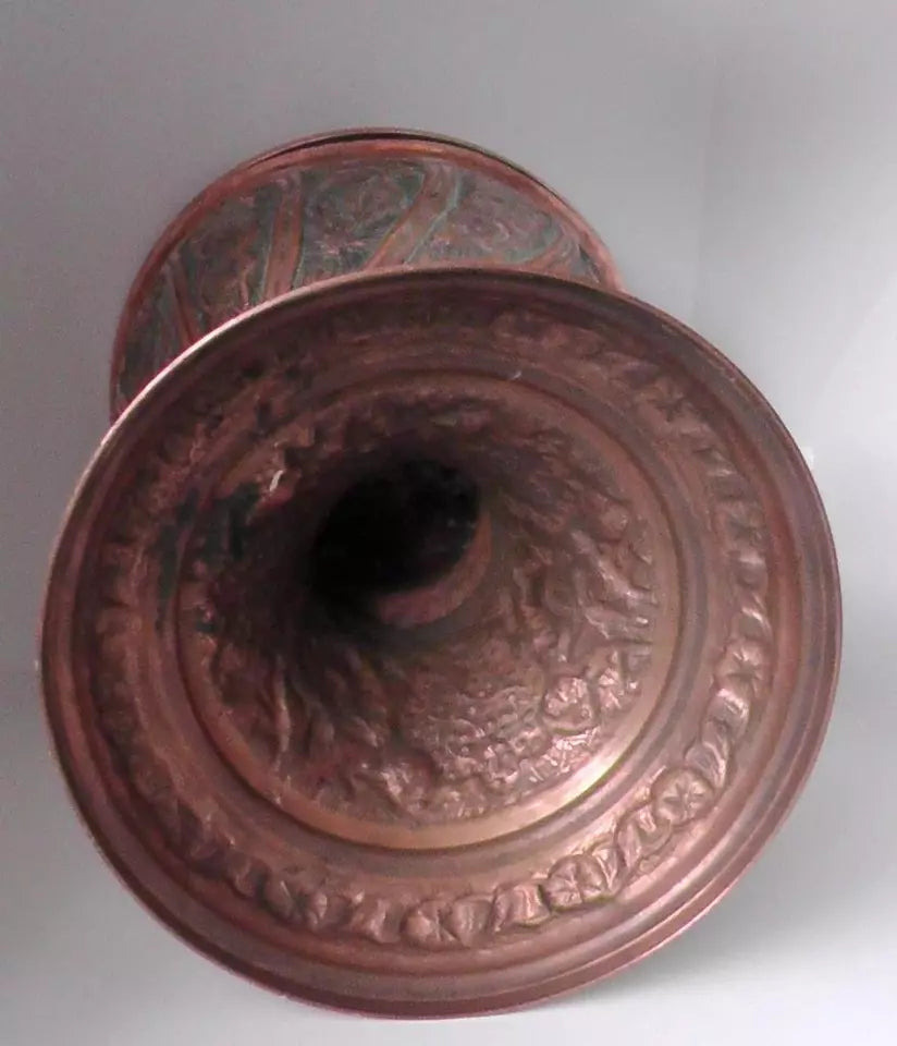 Victorian Aesthetic/Arts and Crafts Copper Travelling Font