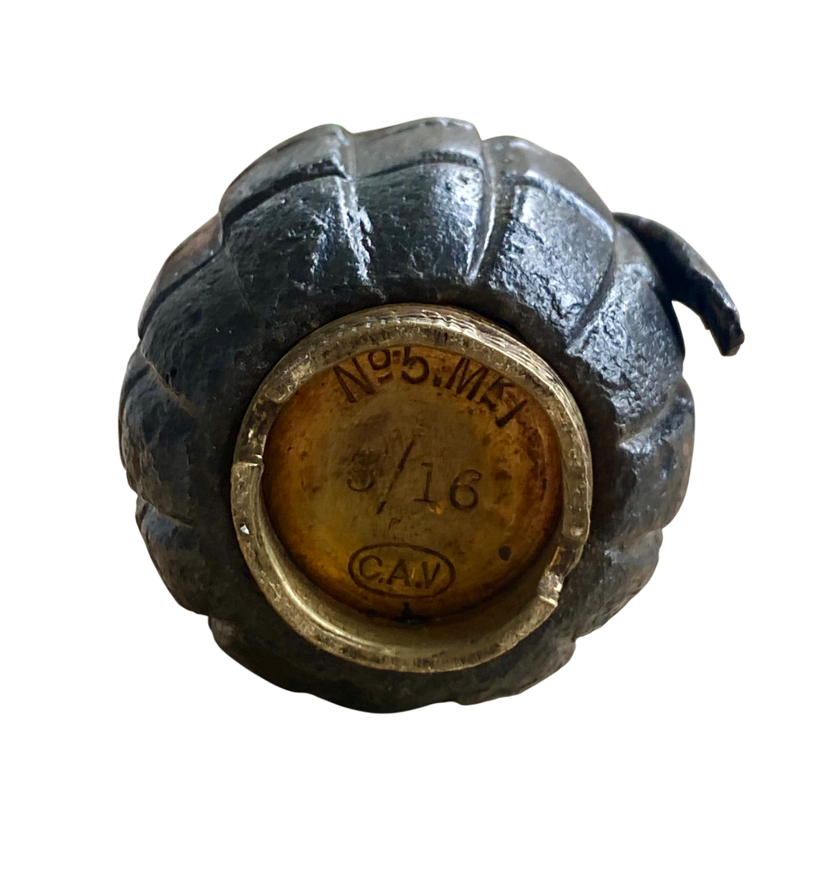 Inert WW1 1916 British No.5 MK 1 Mills Grenade (Mills Bomb)