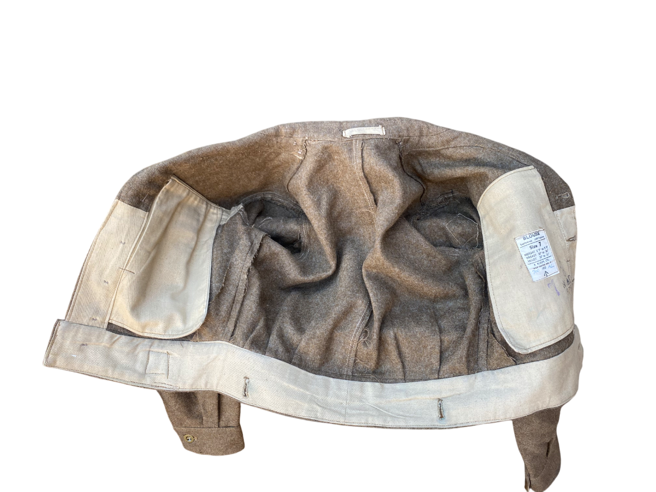 British 1949 Pattern Royal Artillery Battle Dress Jacket Dated 1955