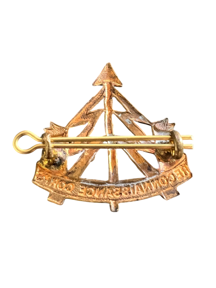 WW II Reconnisance Corps Brass Cap Badge