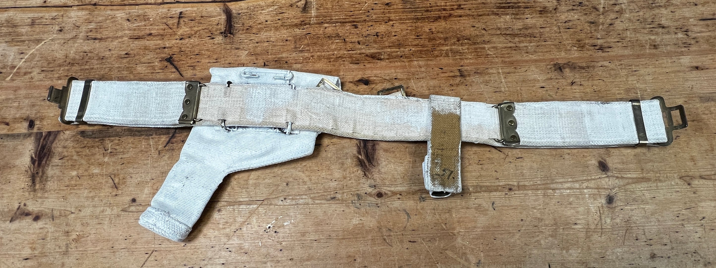WW2 British Military Police 37 Pattern Webbing Belt Set