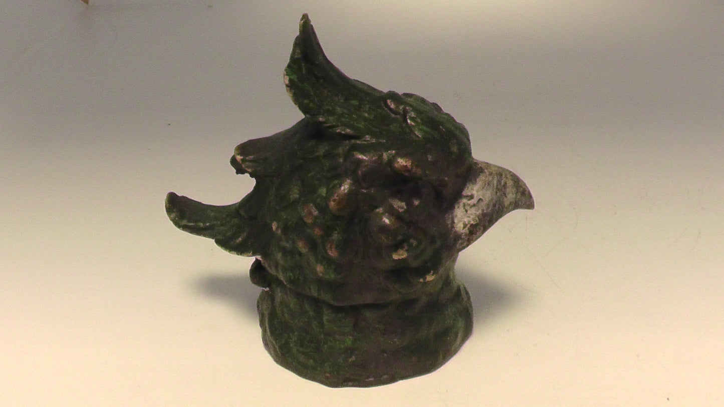 Bronze Parrot inkwell