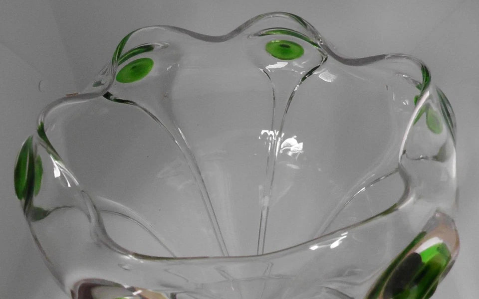 Large Stuart and Sons Art Nouveau Cairngorm/Peacock Trail Vase c1900