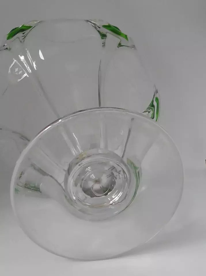 Large Stuart and Sons Art Nouveau Cairngorm/Peacock Trail Vase c1900