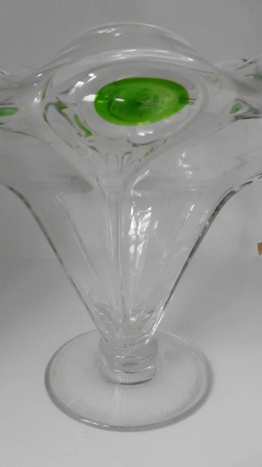 Large Stuart and Sons Art Nouveau Cairngorm/Peacock Trail Vase c1900