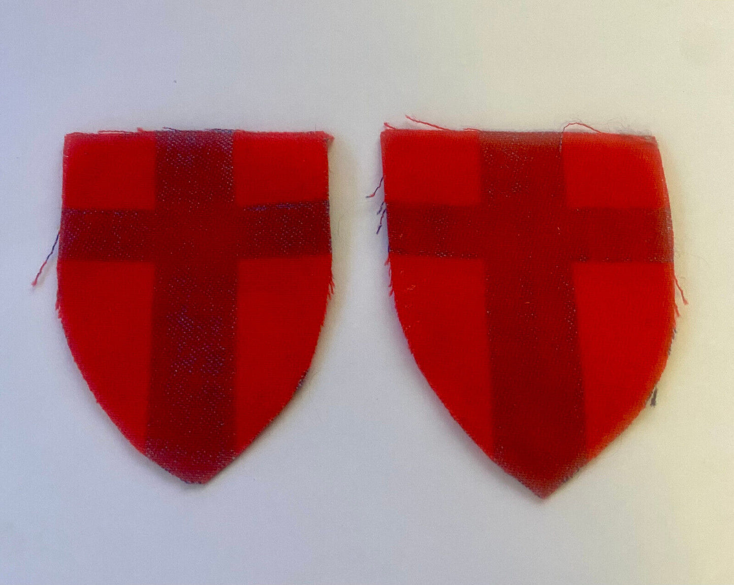 Pair of WW2 21st British Army Group Printed Formation Badges
