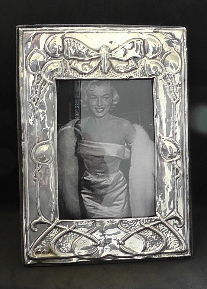 Solid Silver Art Nouveau Style Frame - dates 1982
