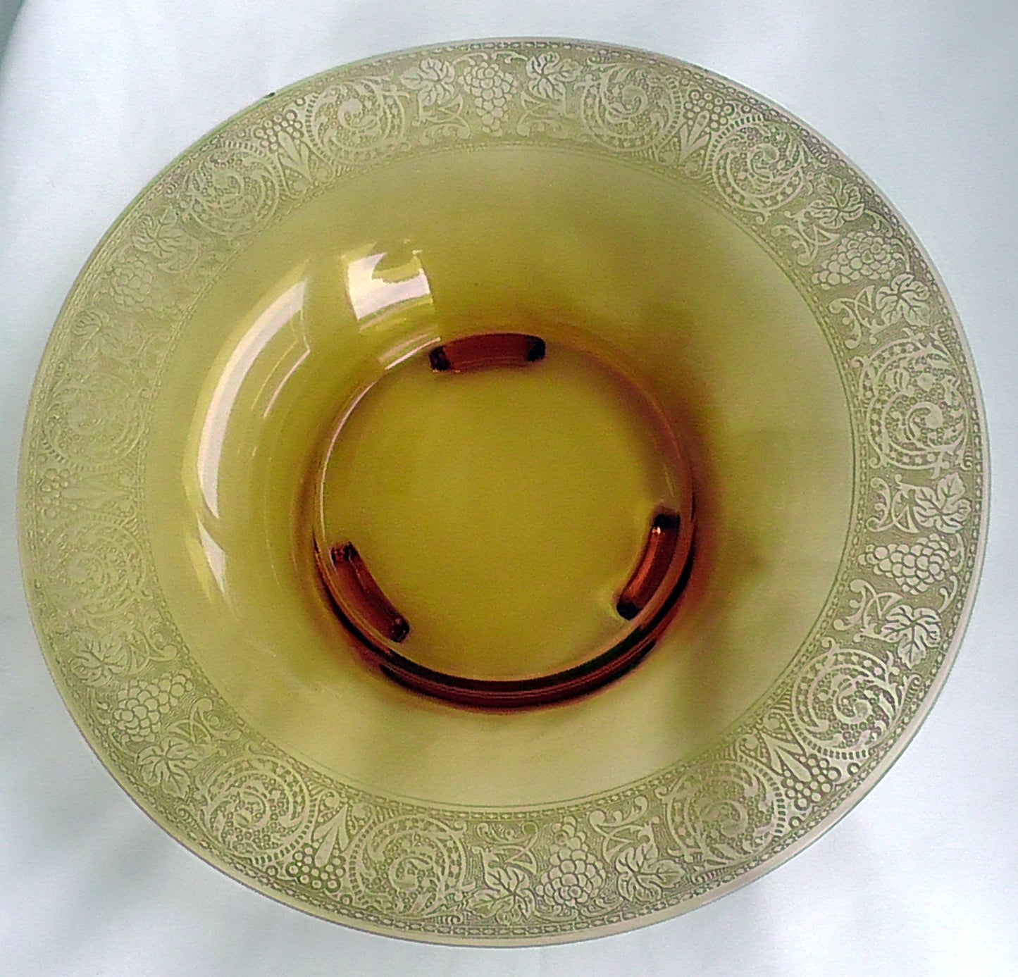 Moser Karlsbad? Art Deco Amber Bowl