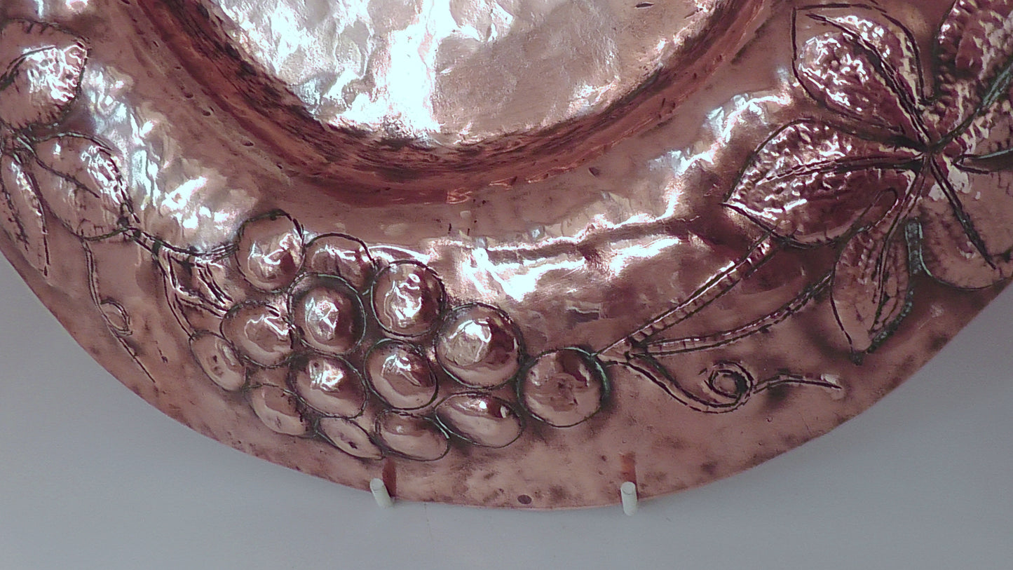 Arts & Crafts Large Copper Bowl/Collection Plate