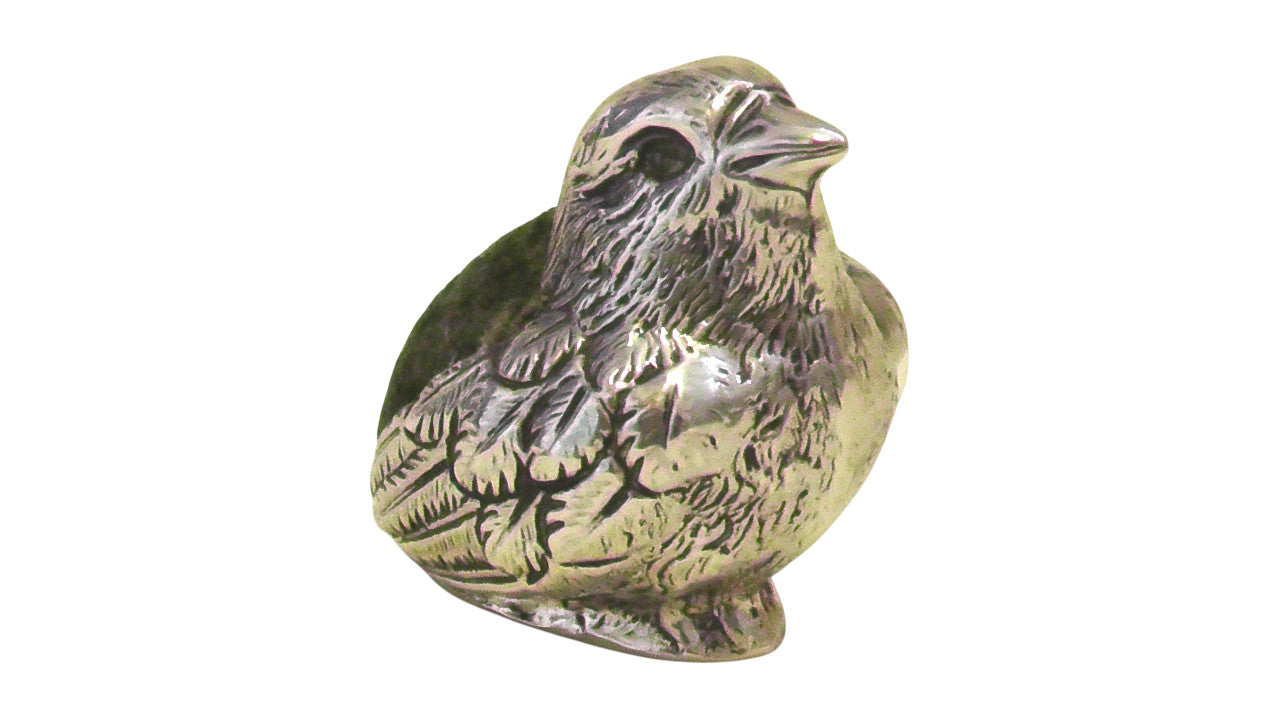 Antique Solid Silver Chick Pin Cushion by Sampson Morden dates 1905