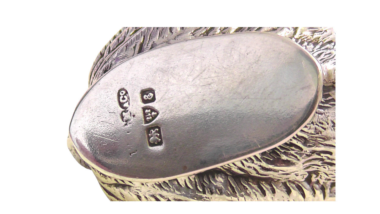 Antique Solid Silver Chick Pin Cushion by Sampson Morden dates 1905
