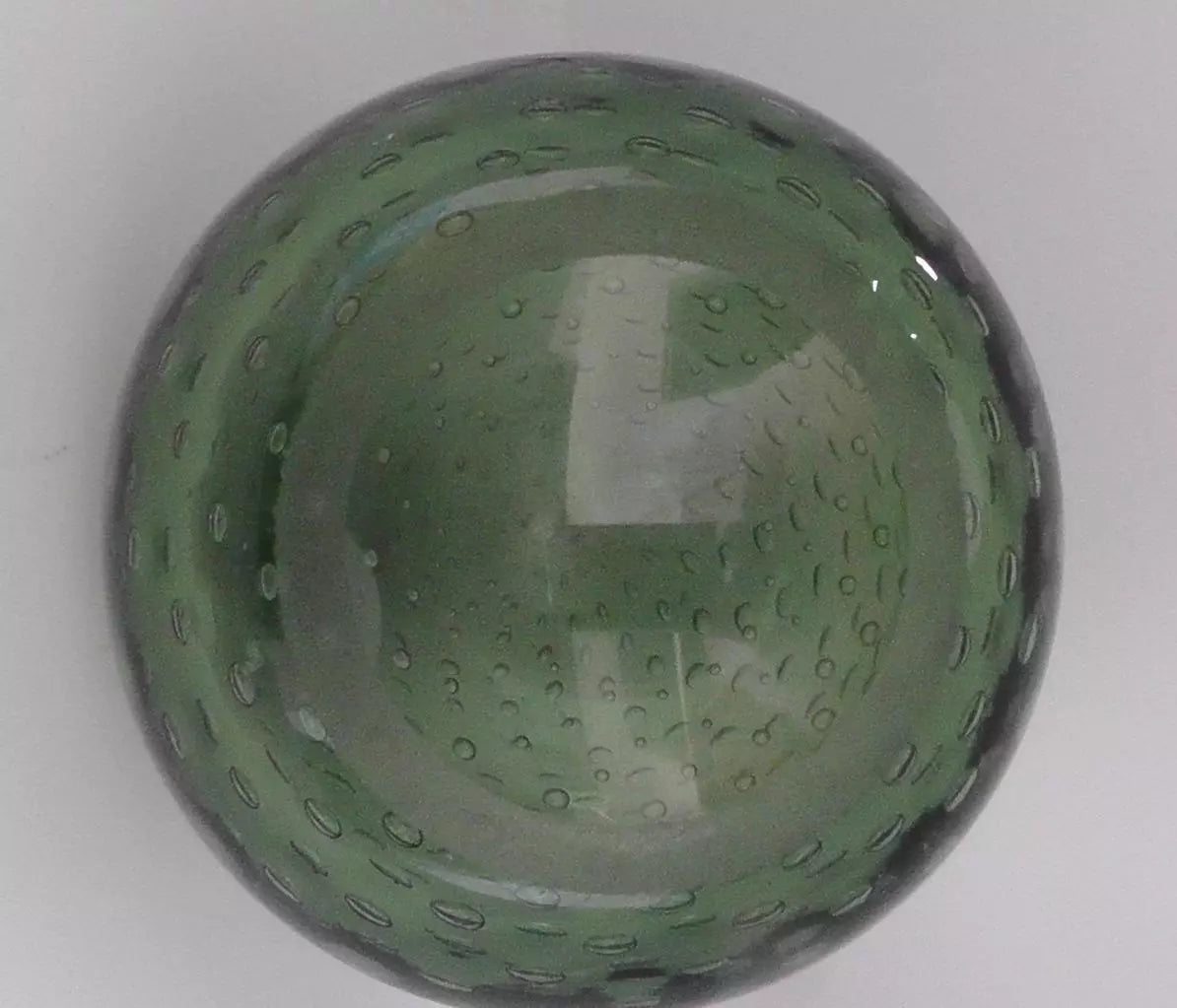 Rare Whitefriars Bubble Door Stop #9096 - Sea Green