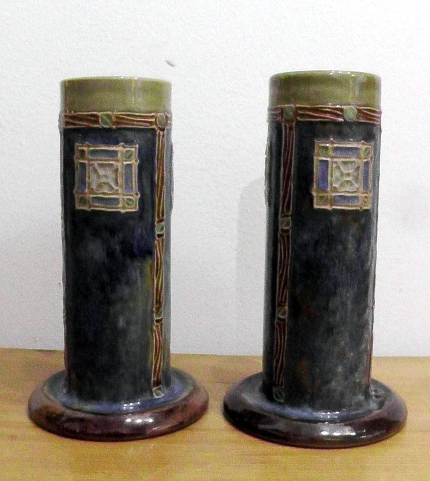 Pair of Doulton Vases by Maud Bowden