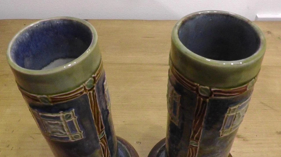 Pair of Doulton Vases by Maud Bowden
