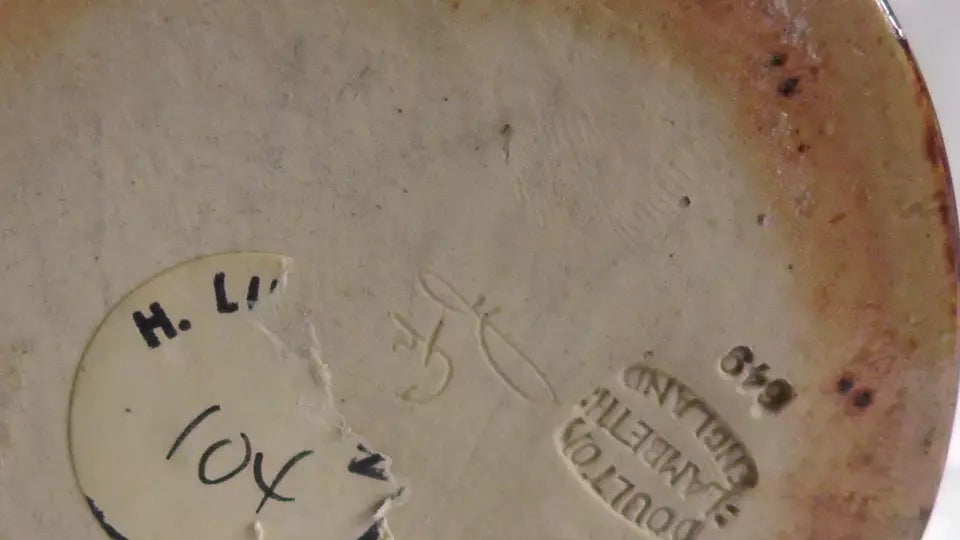 Royal Doulton Art Nouveau Flask/Flagon/Jug - Heart Design - Florrie Jones