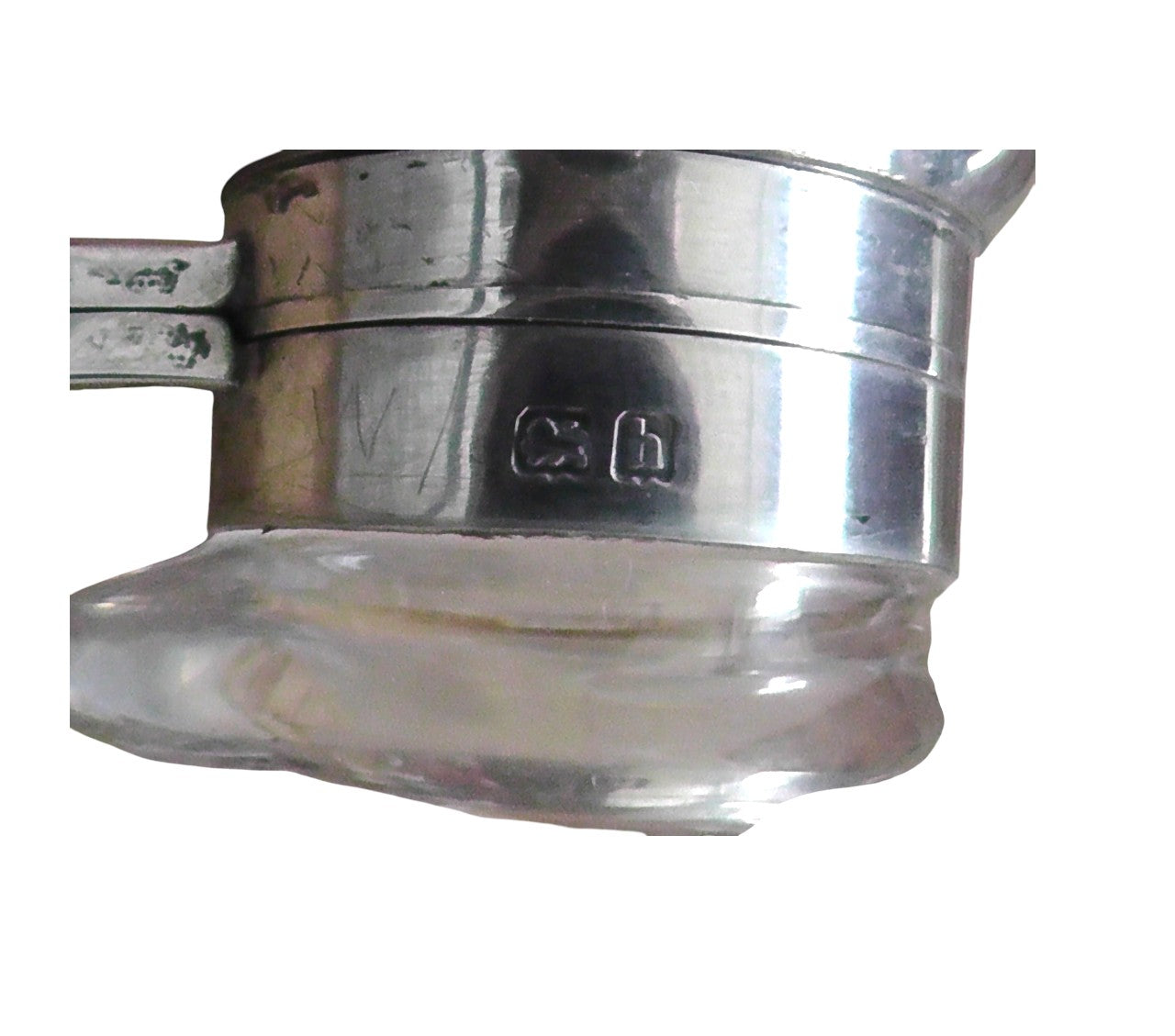 Silver Conical Hunting/Hip Flask Samson George Unite dates 1907