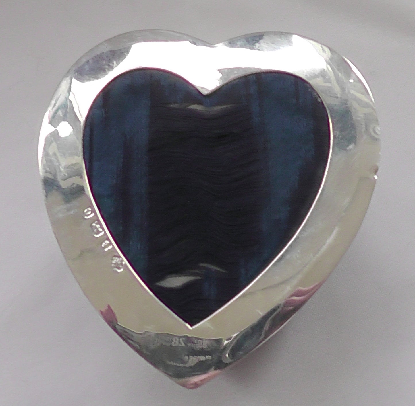 Silver Pierced Heart Trinket Box/Hat Pin Cushion dated 1904 - William Hutton & Sons