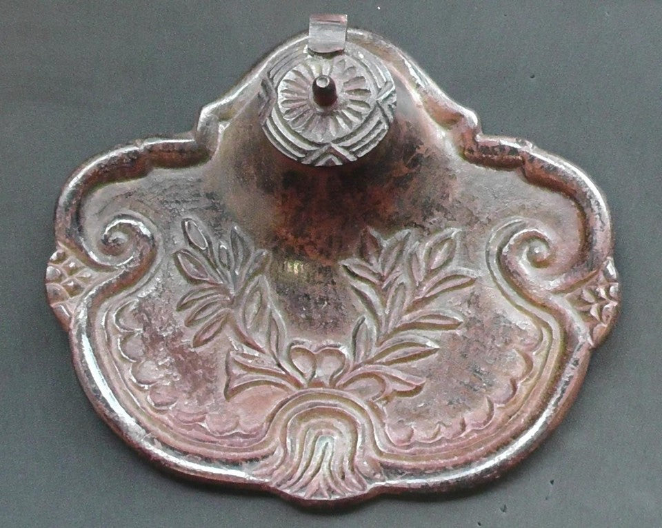 Antique Iron Inkwell