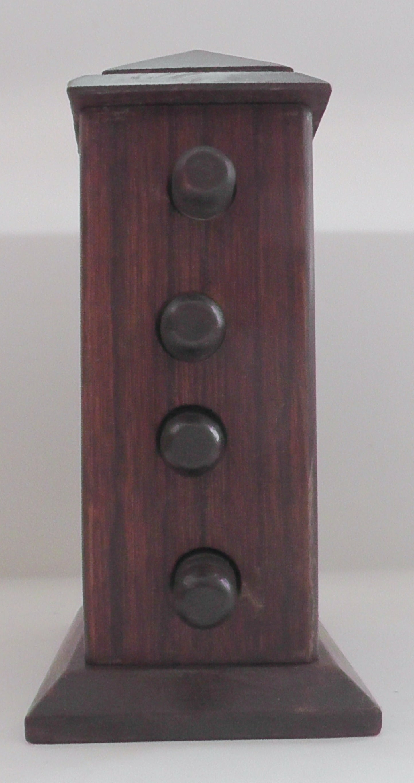 Antique Oak Desktop Perpetual Calendar 15cm tall
