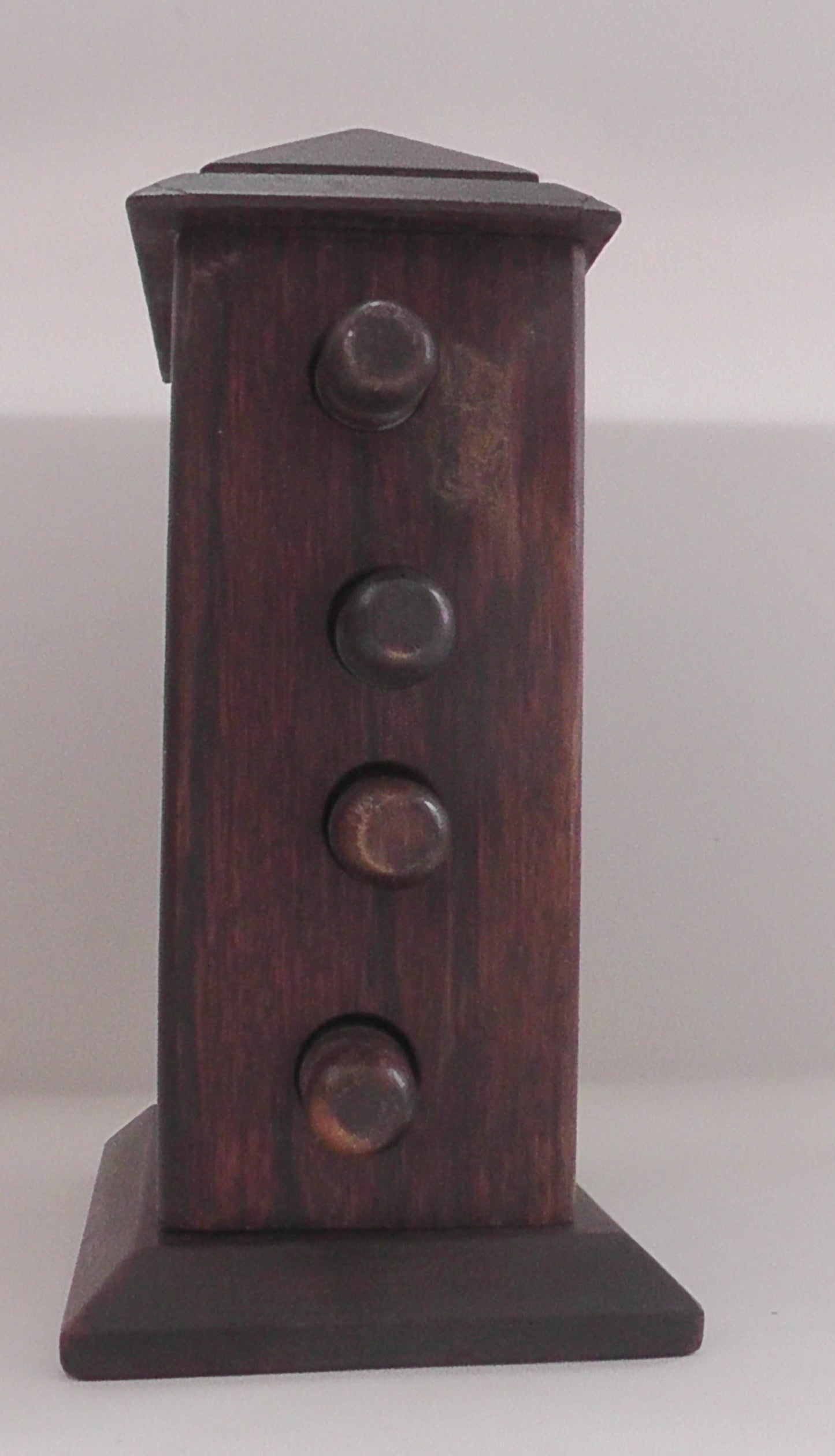 Antique Oak Desktop Perpetual Calendar 15cm tall