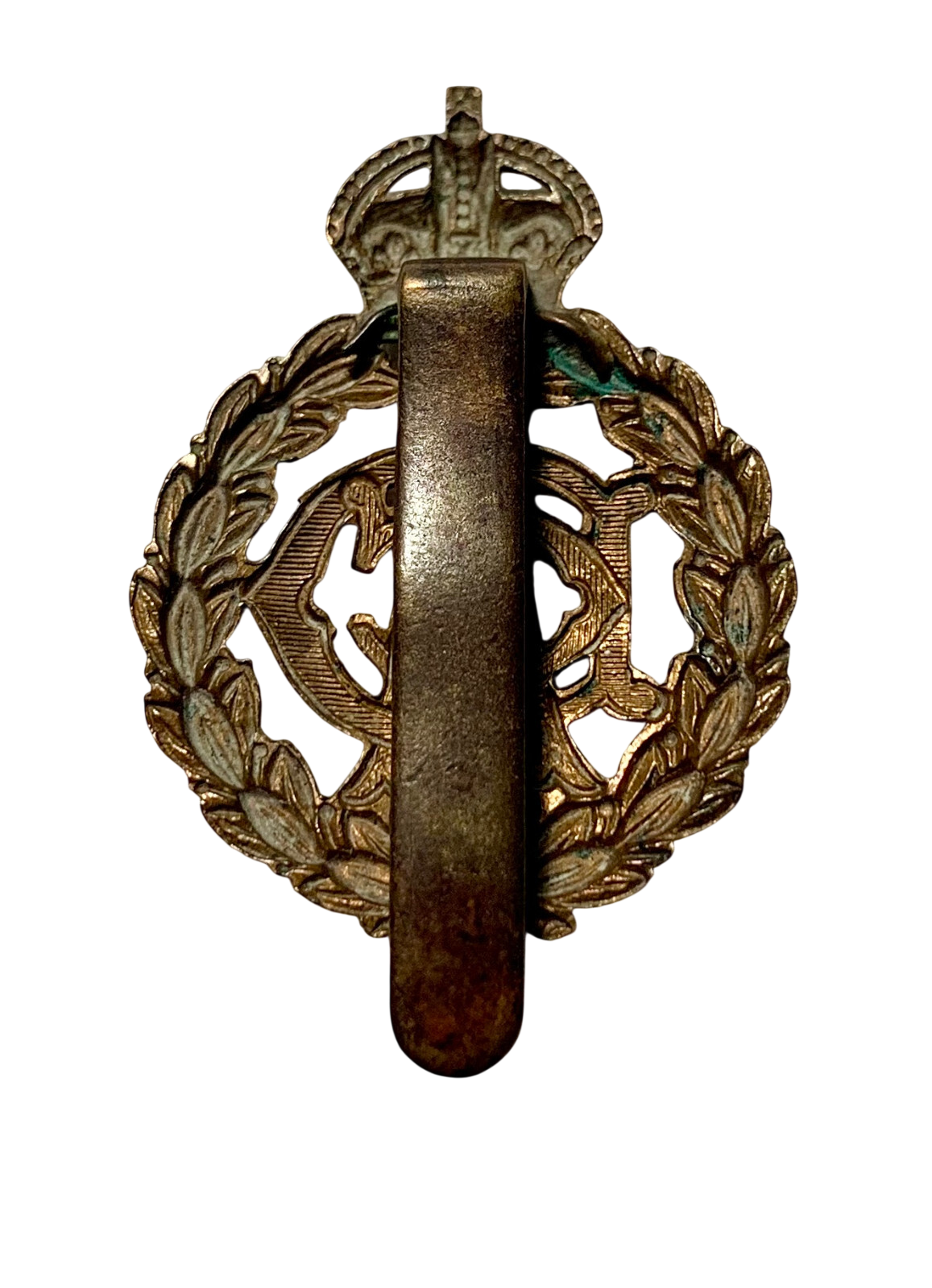 1st pattern British Army Dental Corps (ADC) Brass Cap Badge - Pre 1948.