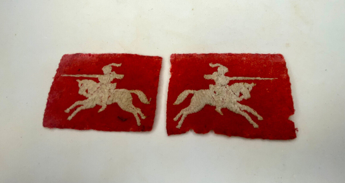 Pair of WW2 British 8th Corps Formation Badges
