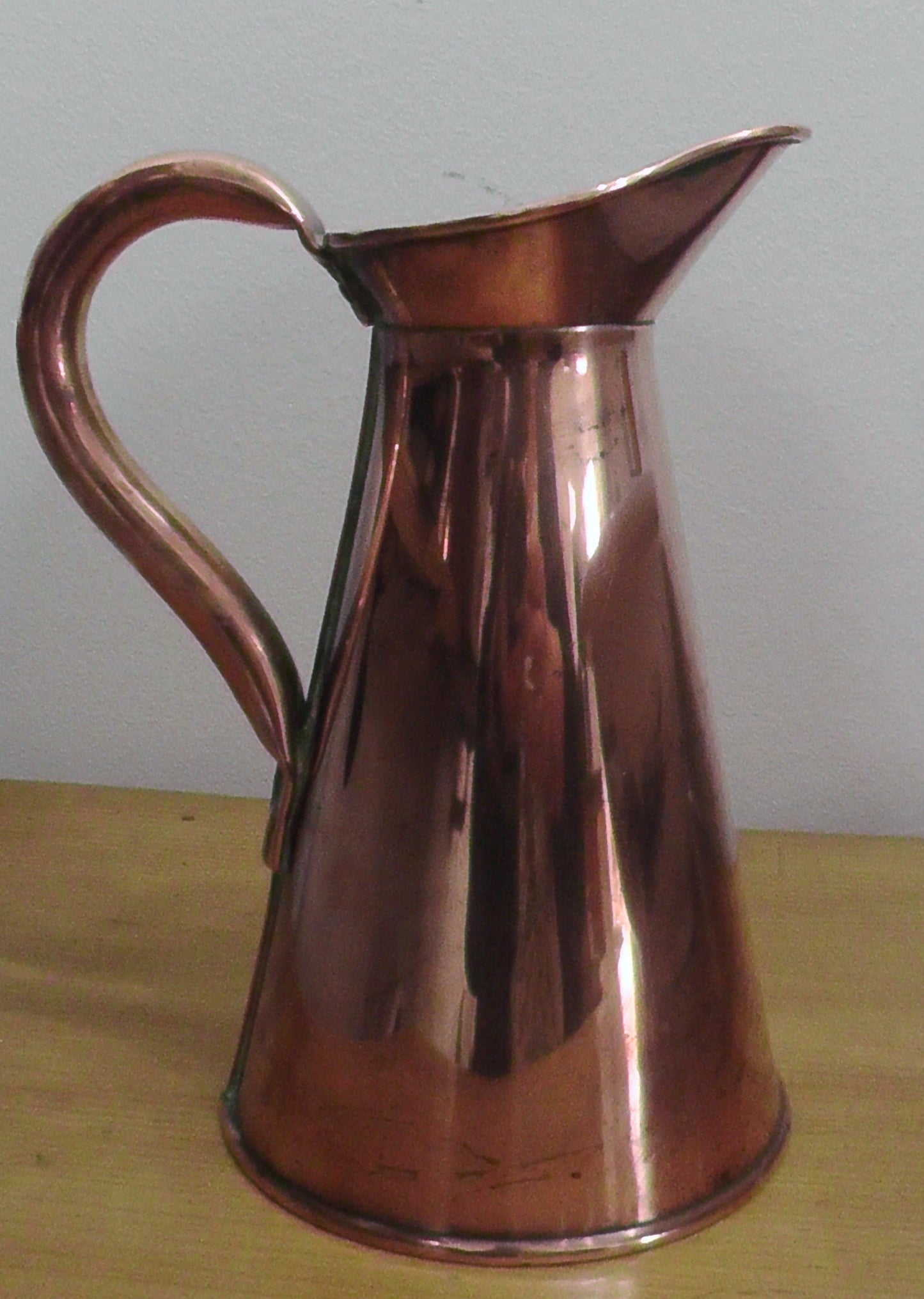 JS & S Sankey Size 1 Copper Jug (Neptune Mark)