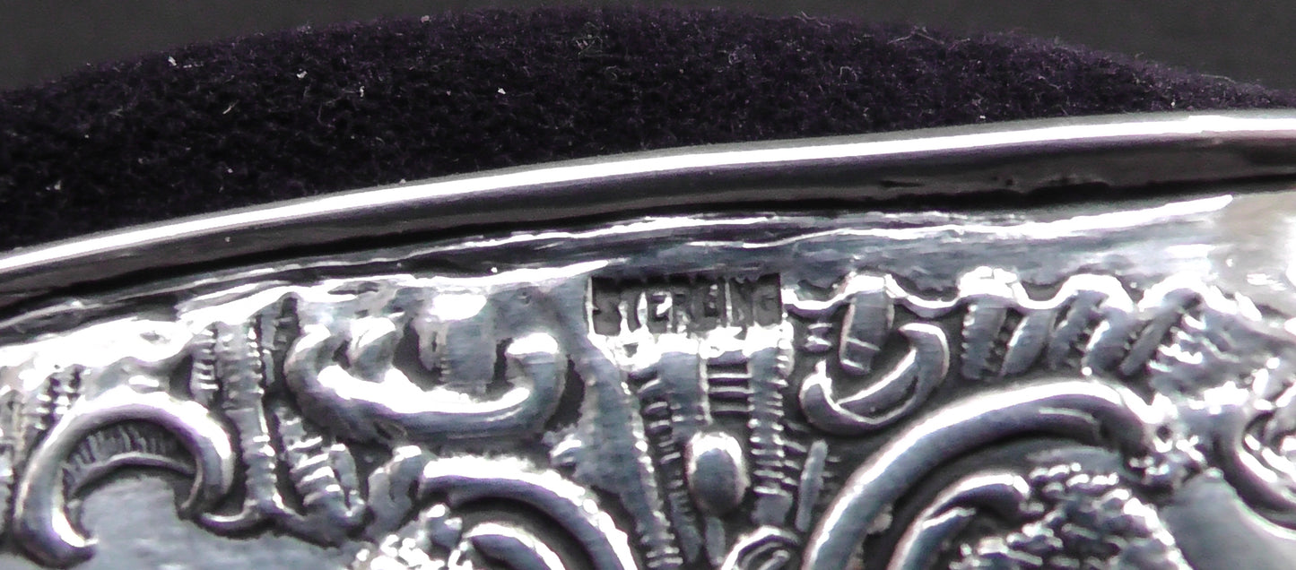 Solid Silver Shoe Pin Cushion - Hanau marks and stamped Sterling