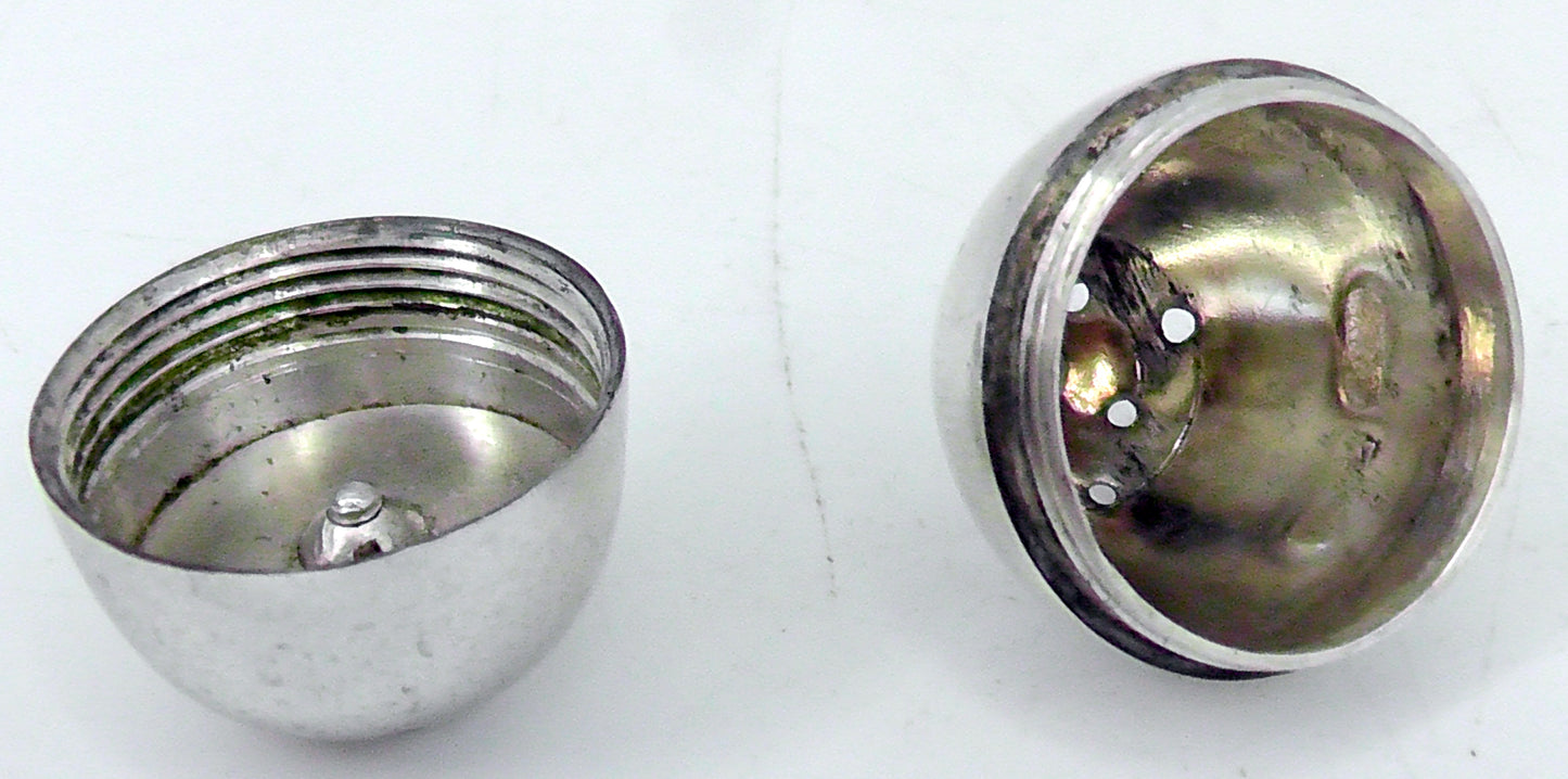 Solid Silver Smaller Egg Shaped Pepperette dates 1902