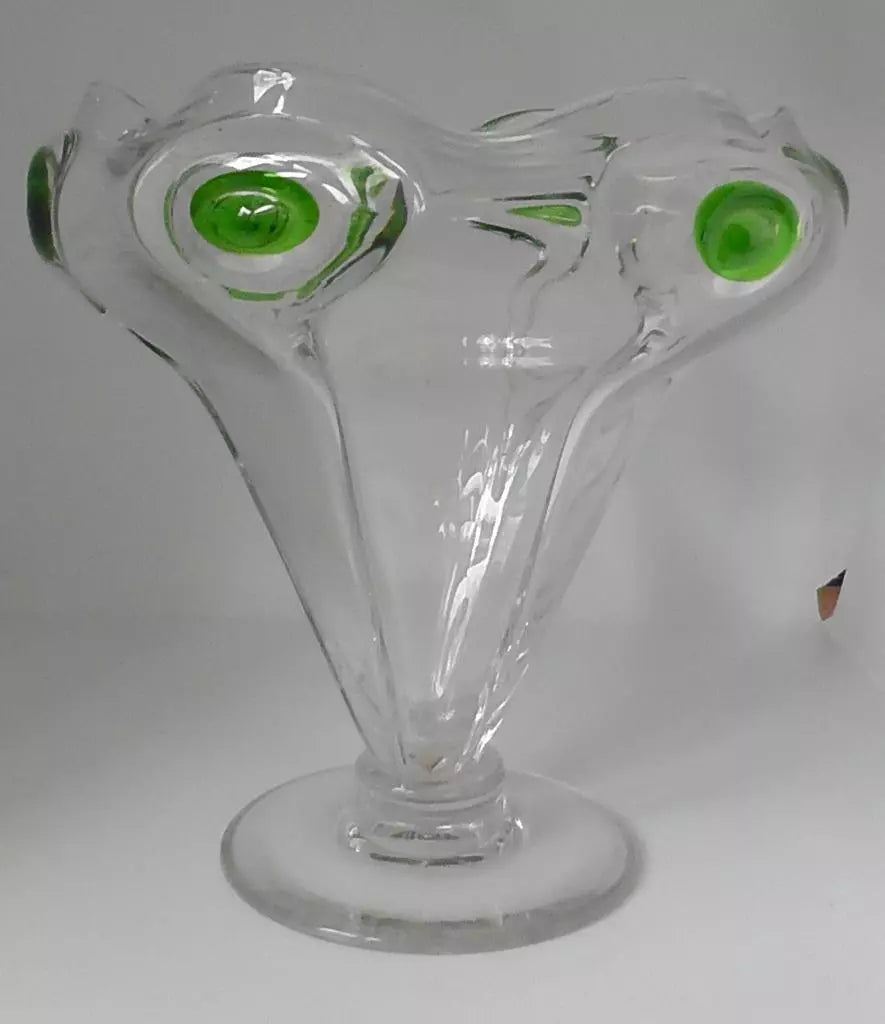 Large Stuart and Sons Art Nouveau Cairngorm/Peacock Trail Vase c1900