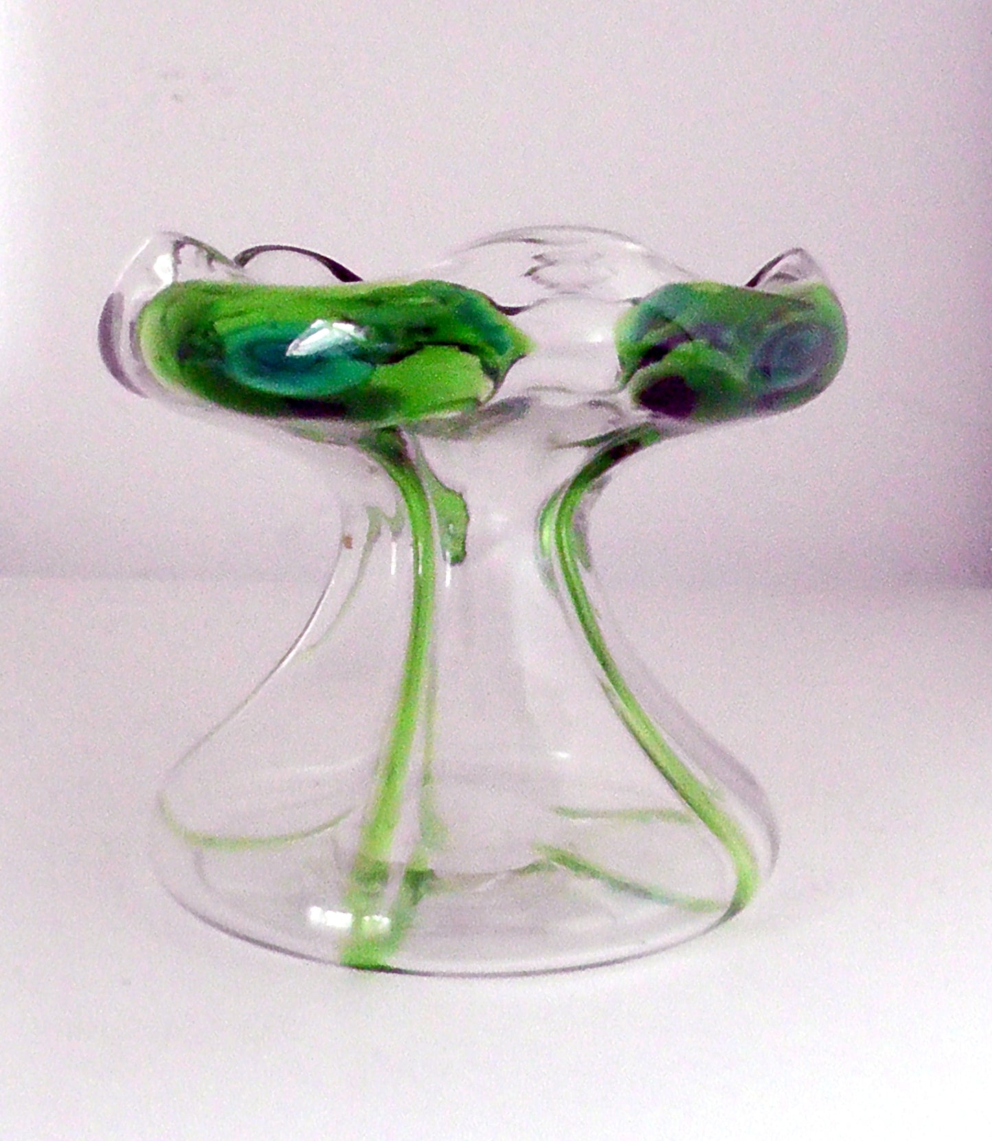 Stuart and Sons Art Nouveau Cairngorm/Peacock Trail Vase c1900