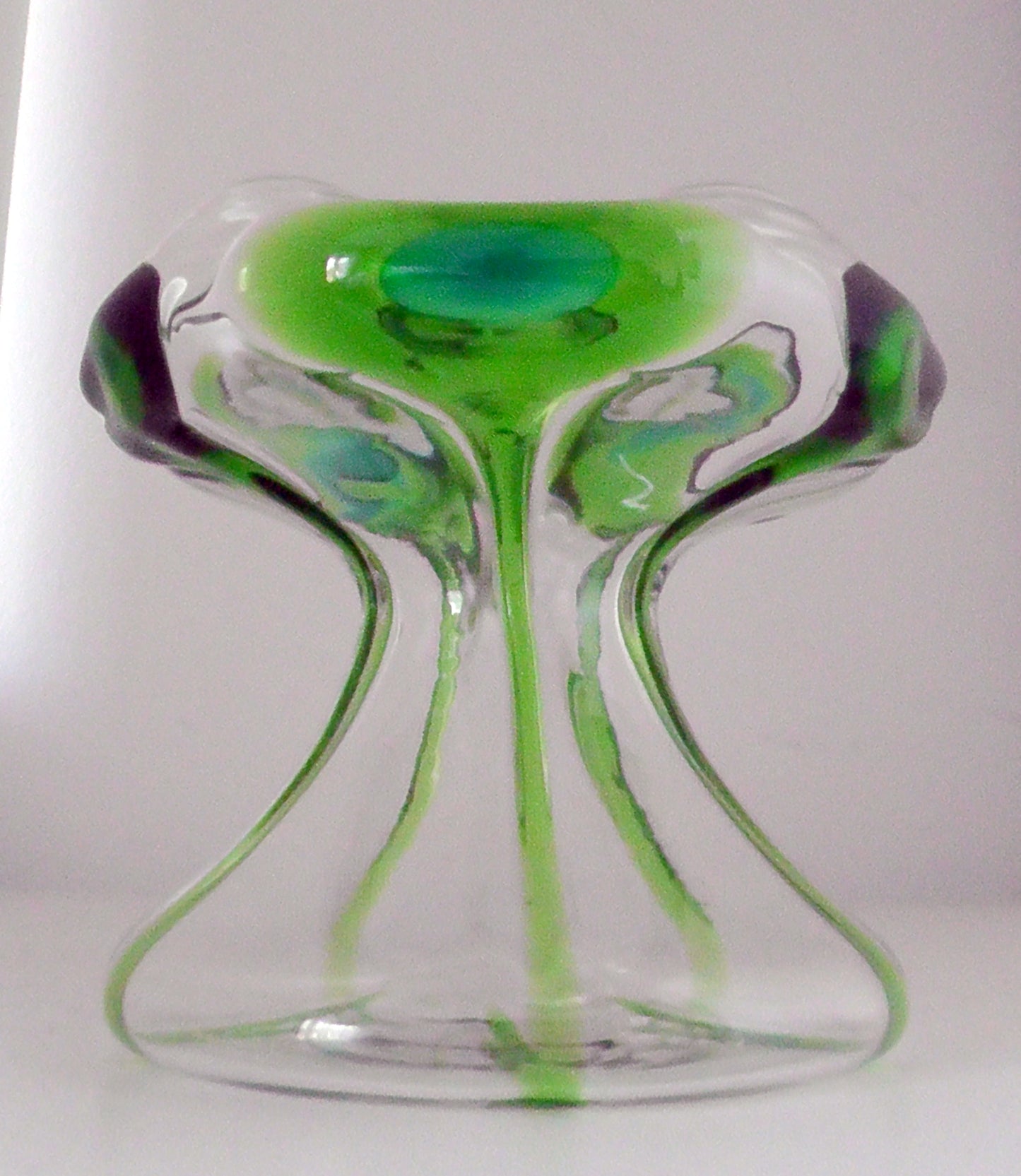 Stuart and Sons Art Nouveau Cairngorm/Peacock Trail Vase c1900