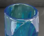 Sklo Union Lens/Bullet Art Vase Mid-Centrury - Blue Colour