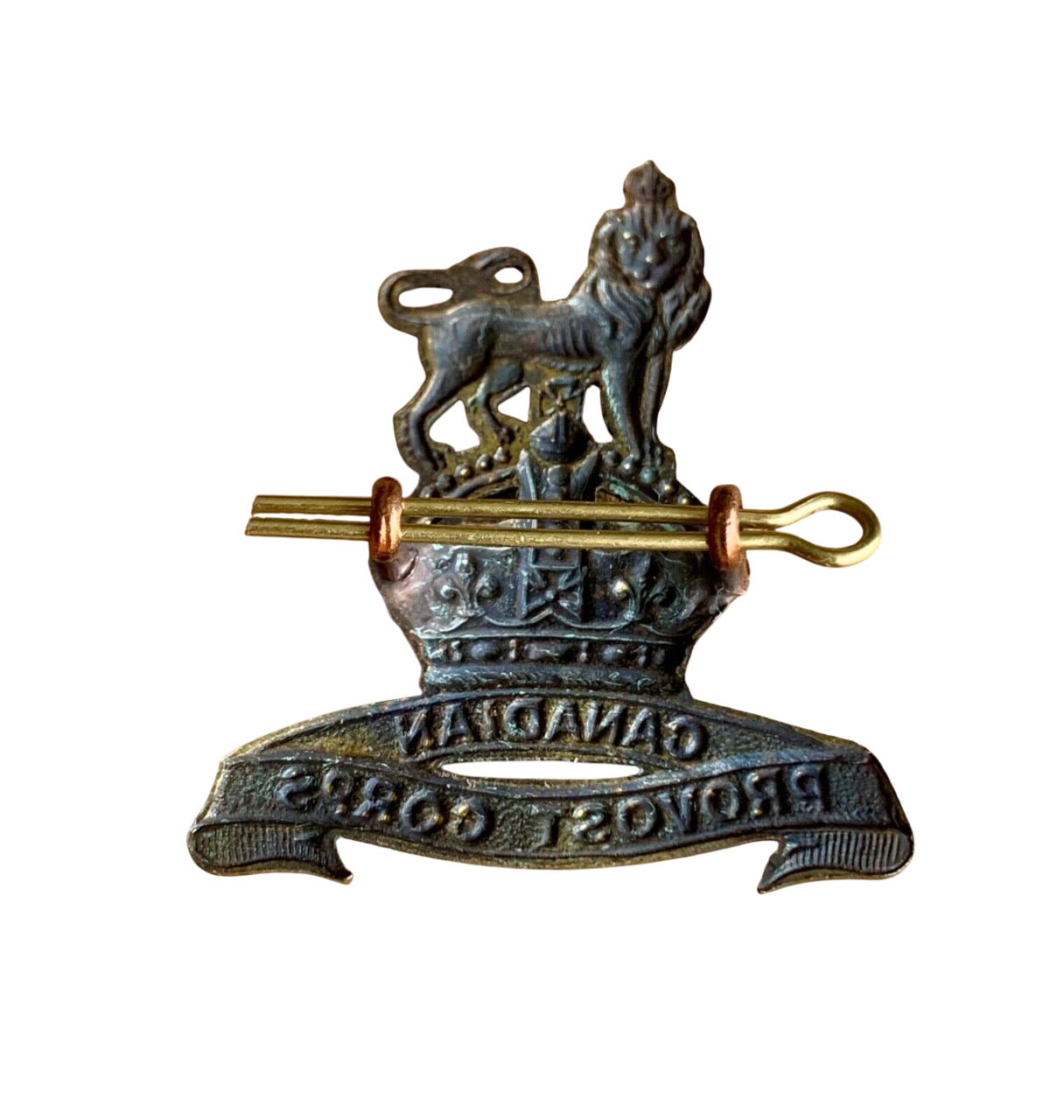 WWII Canadian Provost Corps (Kings Crown) Cap Badge