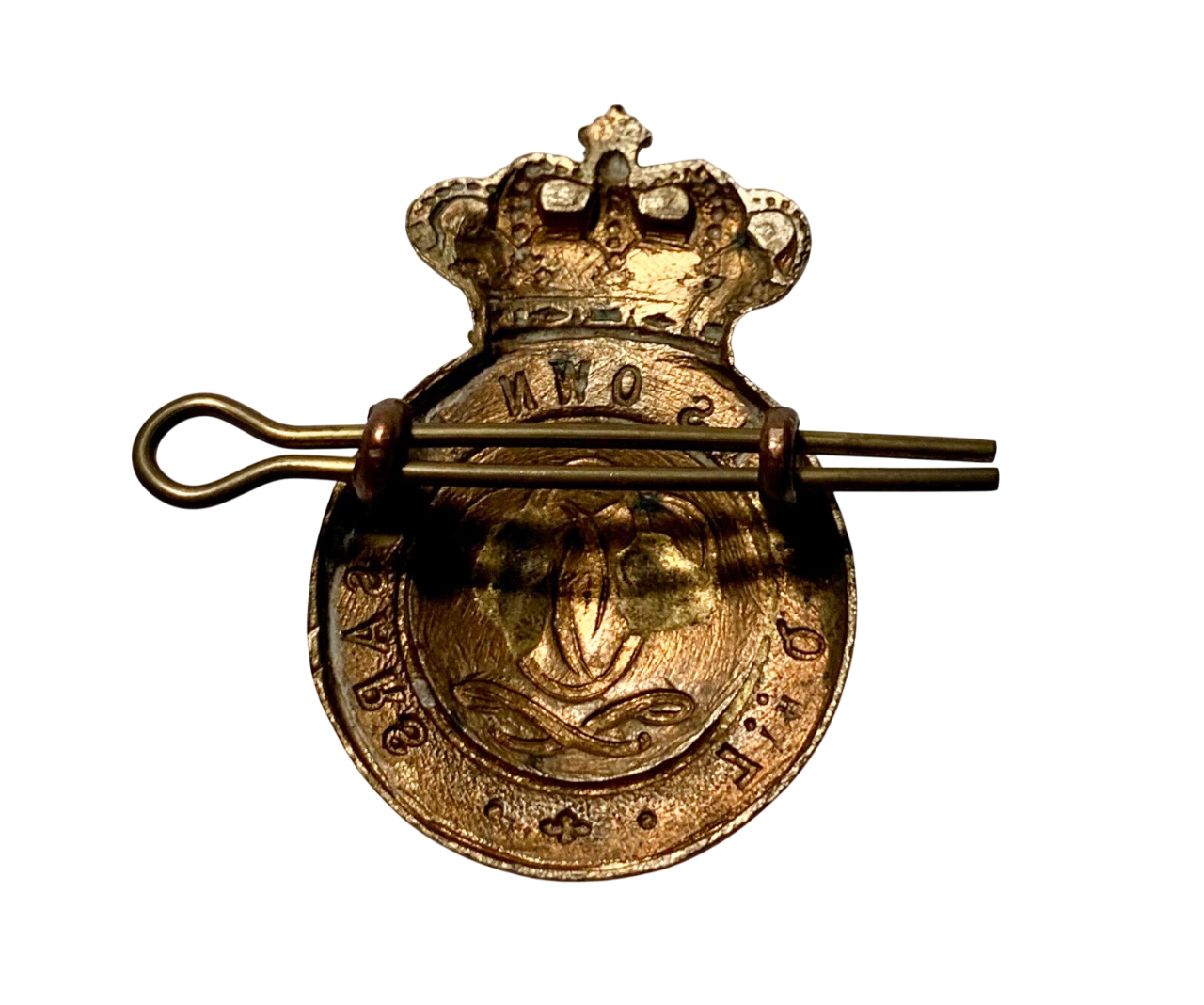 Victorian 7th Queen's Own Hussars OR's Cap Badge