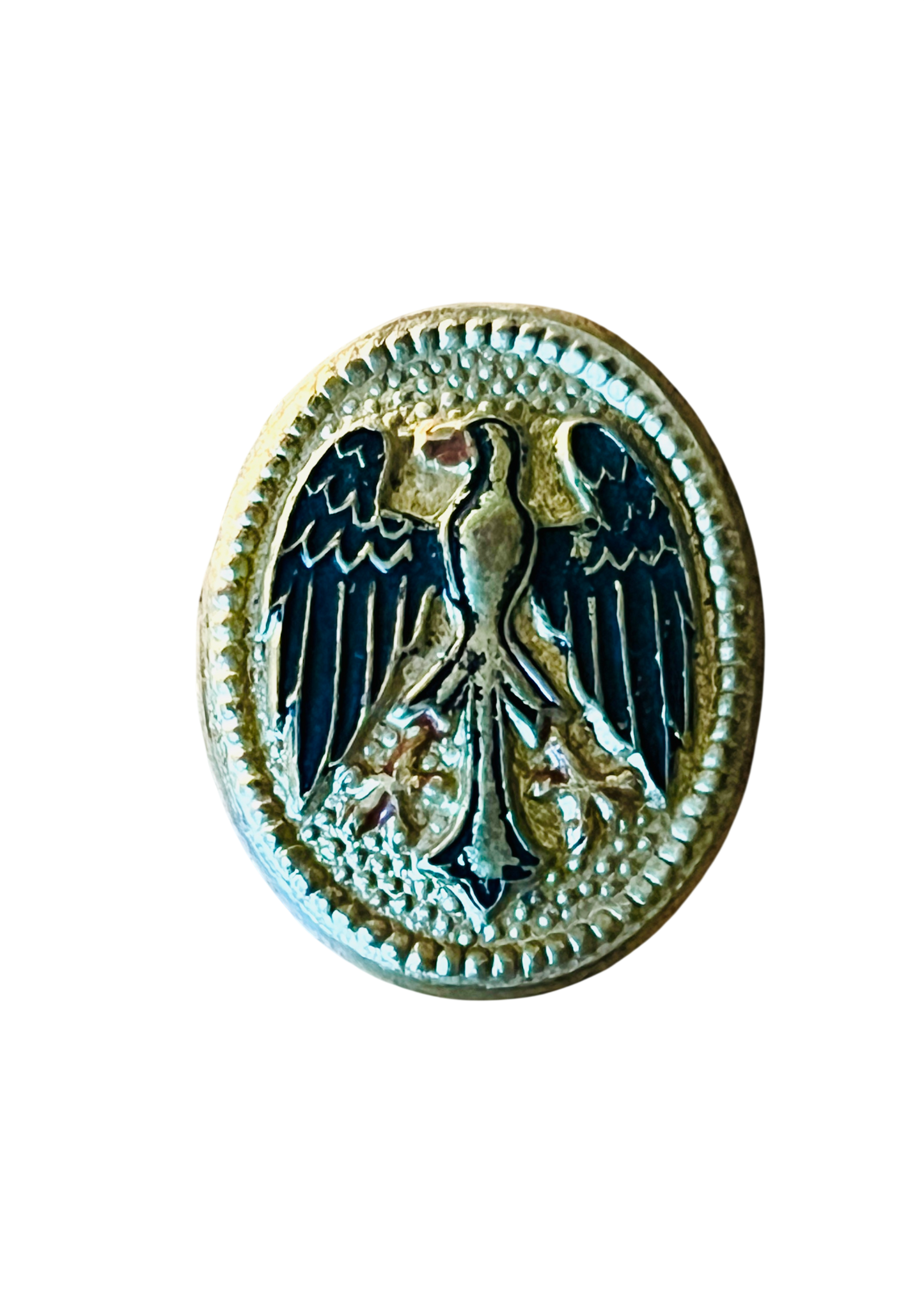 Original German Weimar Republic Reichswehr M1920 Visor Cap Cockade Eagle Badge