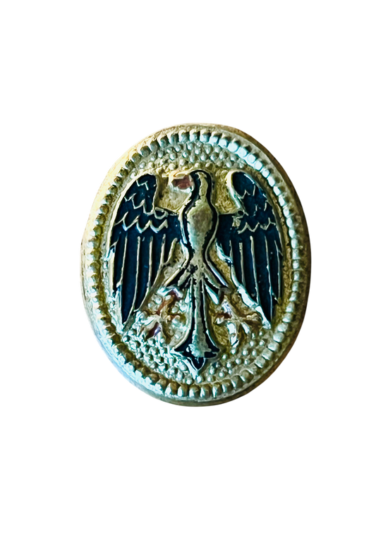 Original German Weimar Republic Reichswehr M1920 Visor Cap Cockade Eagle Badge
