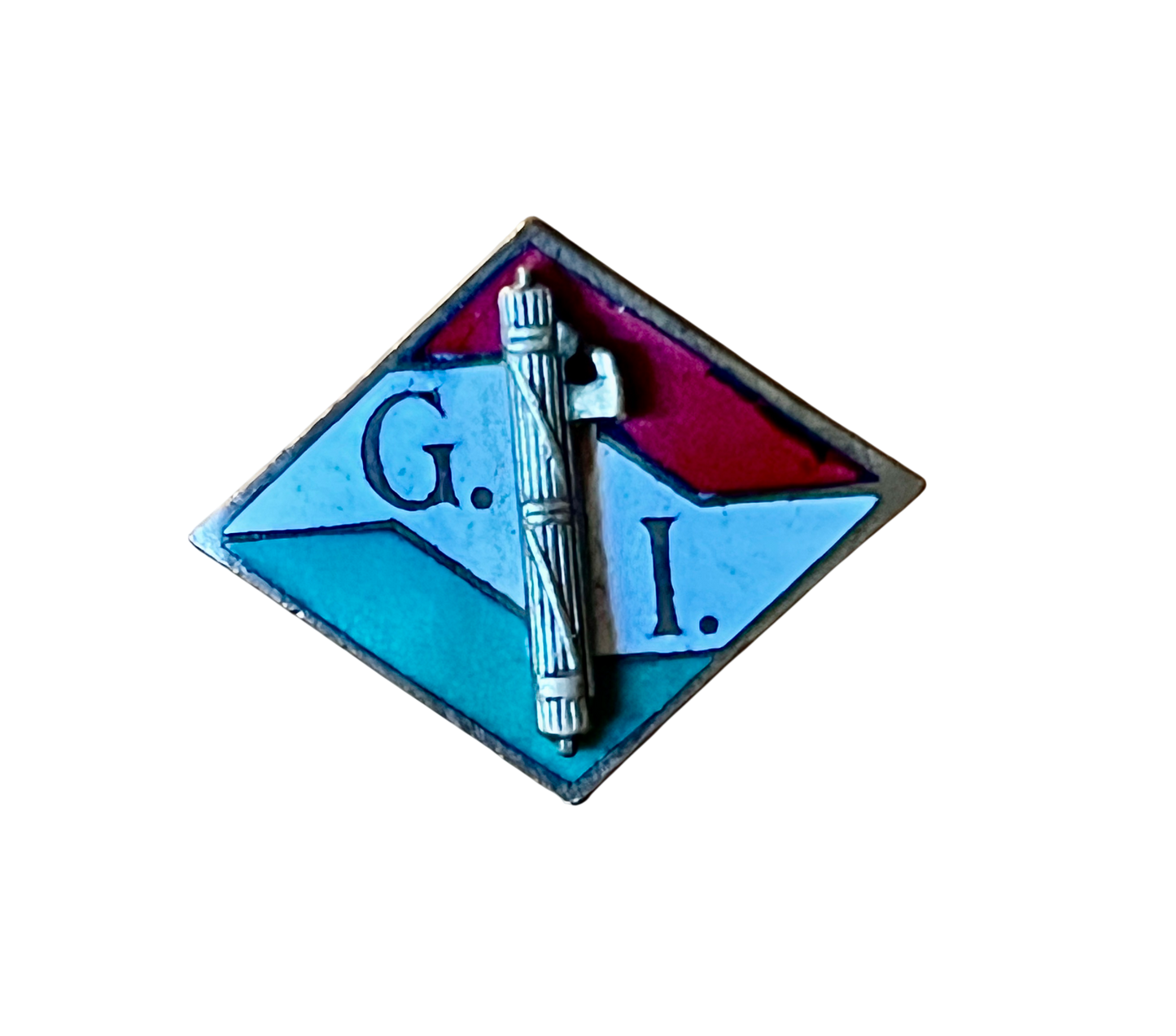 Original WWII-era Italian Fascist Youth Membership (Gioventù Italiana) Enamel Pin Badge