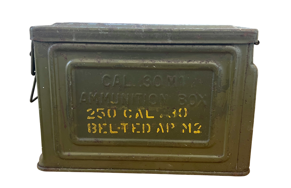 WWII US Army .30 Cal M1 Ammunition Box Manufactured by  CANCO (the American Can Company)