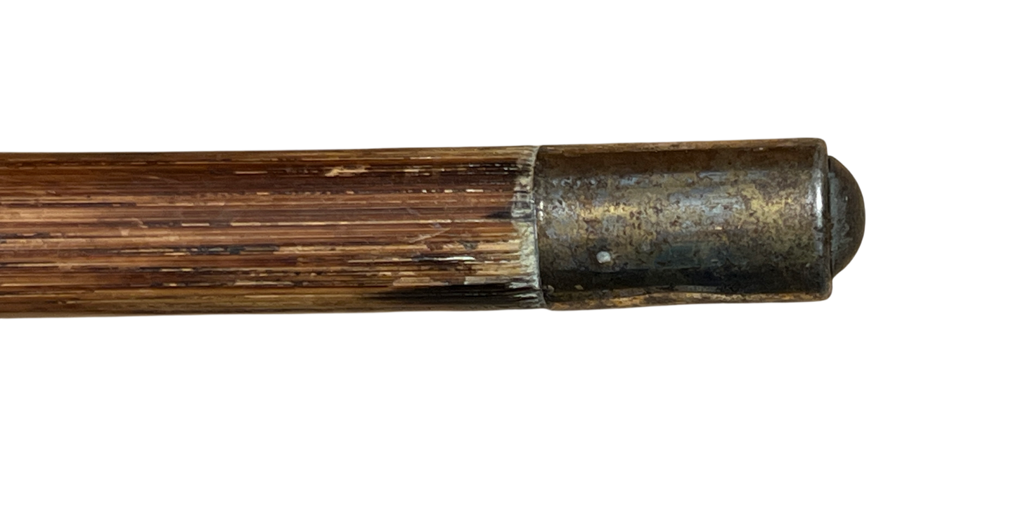 Rare WWI Oxford University OTC Malacca Drill Cane / Walking Out Cane – 34"